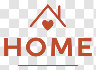 Home Logo - Home Icon With Heart Transparent PNG