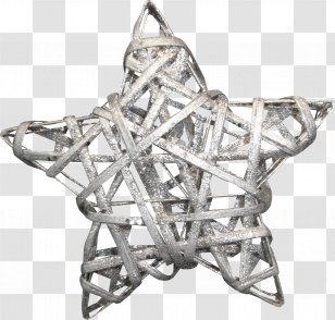 Silver Pentagram Transparent PNG