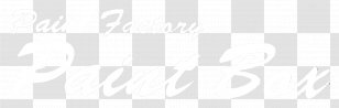 White Line Font - Black Transparent PNG