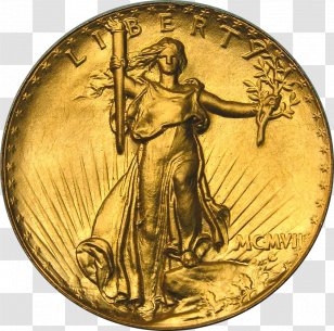 Coin Gold United States Saint-Gaudens Double Eagle - Metal Transparent PNG