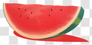 Watermelon - Artistic Render Of A Watermelon Slice Transparent PNG