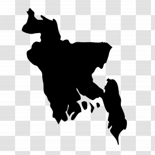 Bangladesh Map - Silhouette Map Of Bangladesh Transparent PNG
