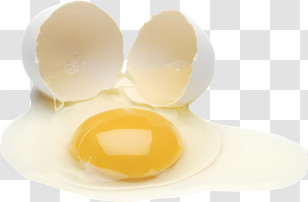 Egg - Cracked Egg With Raw Yolk Transparent PNG