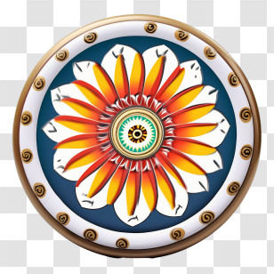 India Flag - Colorful Flower Symbol With Petals Transparent PNG