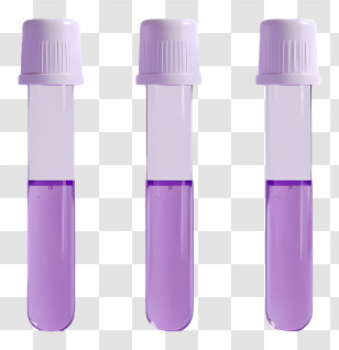 Test Tubes - Scientific Test Tubes With Purple Liquid Transparent PNG
