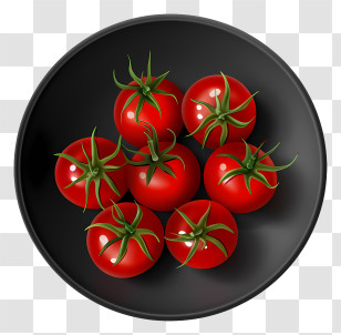 Cherry Tomato - Bowl Of Fresh Red Tomatoes Transparent PNG