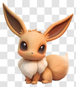 3d Eevee - Cute Eevee Character Transparent PNG