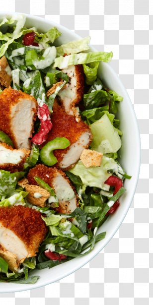 Spinach Salad Fattoush Caesar Panzanella Chicken - Crouton - Hot Transparent PNG