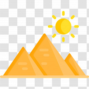 Pyramid - Pyramids Under Bright Sun Transparent PNG