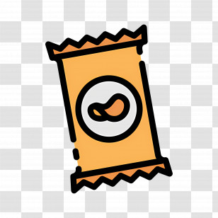 Chips Bag - Snack Package With Peanut Icon Transparent PNG