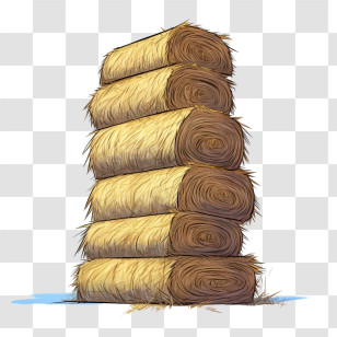 Hay Bale
 - Stack Of Hay Bales For Farming Or Display Transparent PNG