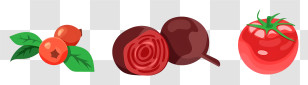 Tomato - Red Vegetables Including Tomato And Beetroot Transparent PNG