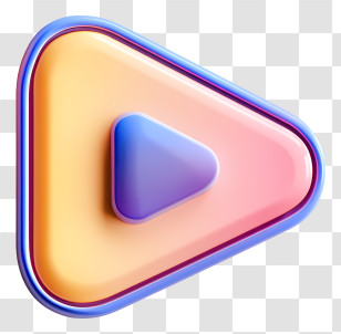 Play Icon - Colorful Gradient Play Button Icon Transparent PNG