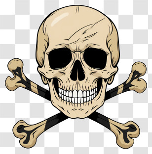 Pirate Skull And Crossbones - Skull And Crossbones Symbol Transparent PNG