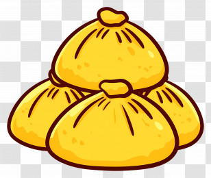 Momos - Pile Of Gold Bags Transparent PNG