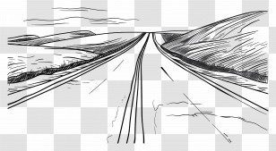 Road - Long Open Road Transparent PNG