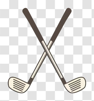 Icon - Crossed Golf Clubs Transparent PNG