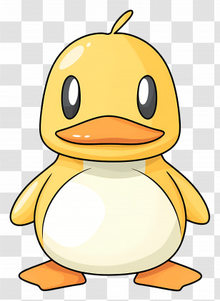 Cartoon Duck - Yellow Cartoon Duck Illustration Transparent PNG