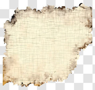 Vintage Torn Paper - Vintage Aged Parchment With Textured Background Transparent PNG