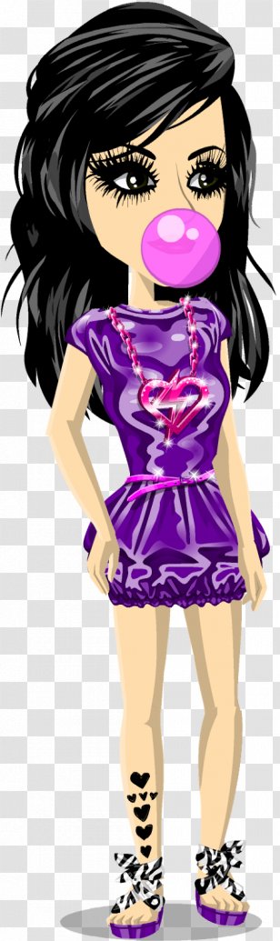 Black Hair Illustration Clip Art Coloring Purple - Silhouette - Call People Transparent PNG