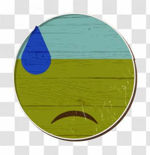 Cap Icon Cold Sweat Dissapointed Face - Flag Plate Transparent PNG