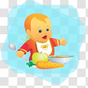 Baby Food Infant Eating Toddler - Recipe - Milk Transparent PNG
