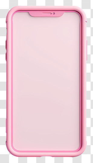 Iphone Frame - Pink Smartphone Case Illustration Transparent PNG