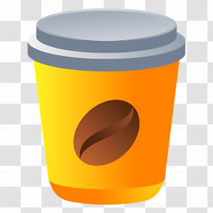 Takeaway Coffee Cup - Cartoon Iced Drink Cup With Straw Illustration Transparent PNG