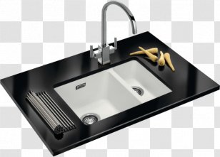 Franke Kitchen Sink Ceramic Tap - Glass Transparent PNG