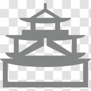 Japanese Castle Symbol - Logo Transparent PNG