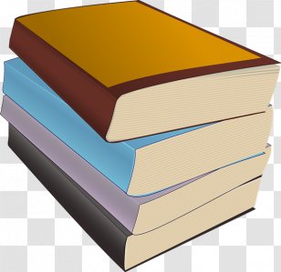 Paperback Book Hardcover Clip Art - Rectangle - Stacked Transparent PNG