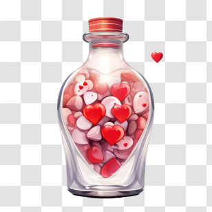 Sweetest Day
 - Heart Bottle Of Love Transparent PNG