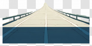 Cartoon Road - Empty Road Leading To Horizon Transparent PNG