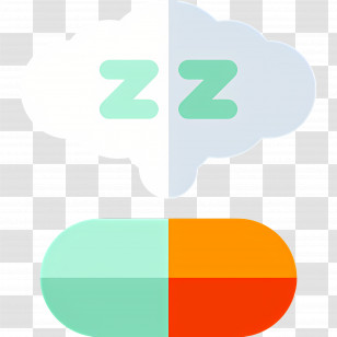 Sleep Medicine - Sleep Icon With ZZZ And Pill Transparent PNG