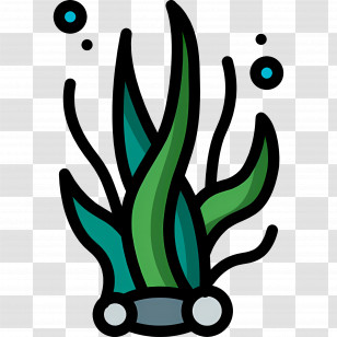 Seaweed - Seaweed Icon Illustration For Aquatic Themes Transparent PNG