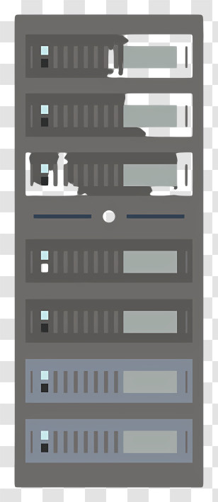 Icon - Server Rack In Data Center Transparent PNG