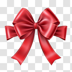 Ribbon
 - Shiny Red Bow Decoration Transparent PNG