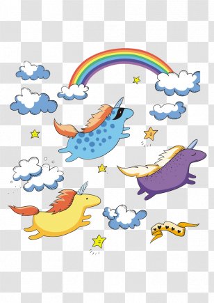Unicorn Curtain Fairy Tale Shower Shutterstock - Rainbow Transparent PNG