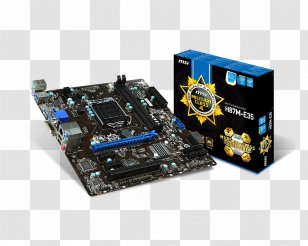 Intel LGA 1150 Motherboard MicroATX MSI - Ddr3 Sdram Transparent PNG