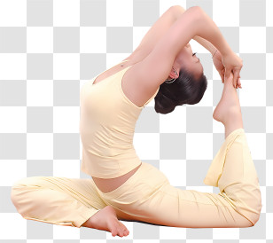 Sports - Woman Performing Advanced Yoga Pose Transparent PNG