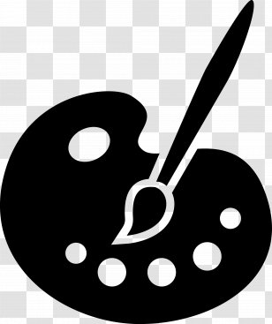 North East School Of The Arts Fine Art Exhibition Icon - White Paint Transparent PNG