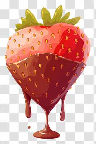Chocolate Dipped Strawberries - Chocolate Dipped Strawberry Transparent PNG
