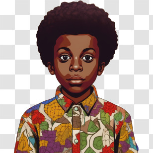 African Child
 - Boy In Colorful Shirt Illustration Transparent PNG