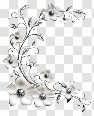 Wedding Floral - Elegant Floral Design For Decoration Transparent PNG