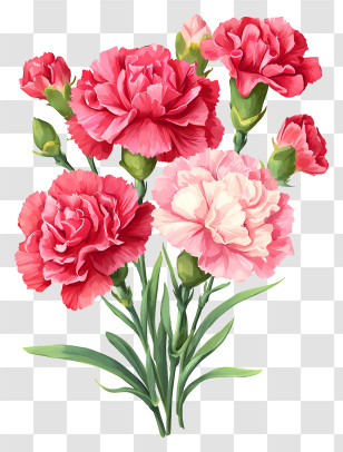 Carnation Bouquet - Carnation Flower Bouquet Transparent PNG