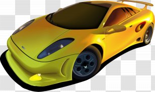 Sports Car Lamborghini Hyundai Motor Company - A Yellow Transparent PNG