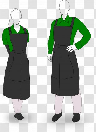 Dress Clothing Apron Waiter Clip Art - Sleeve Transparent PNG
