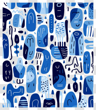 Abstract Backgrounds - Abstract Blue Pattern Design Transparent PNG