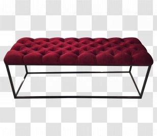 Platform Bench Table Stool Velvet - Park Transparent PNG