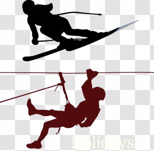 Climbing Mountaineering Clip Art - Skiing - Ski Transparent PNG